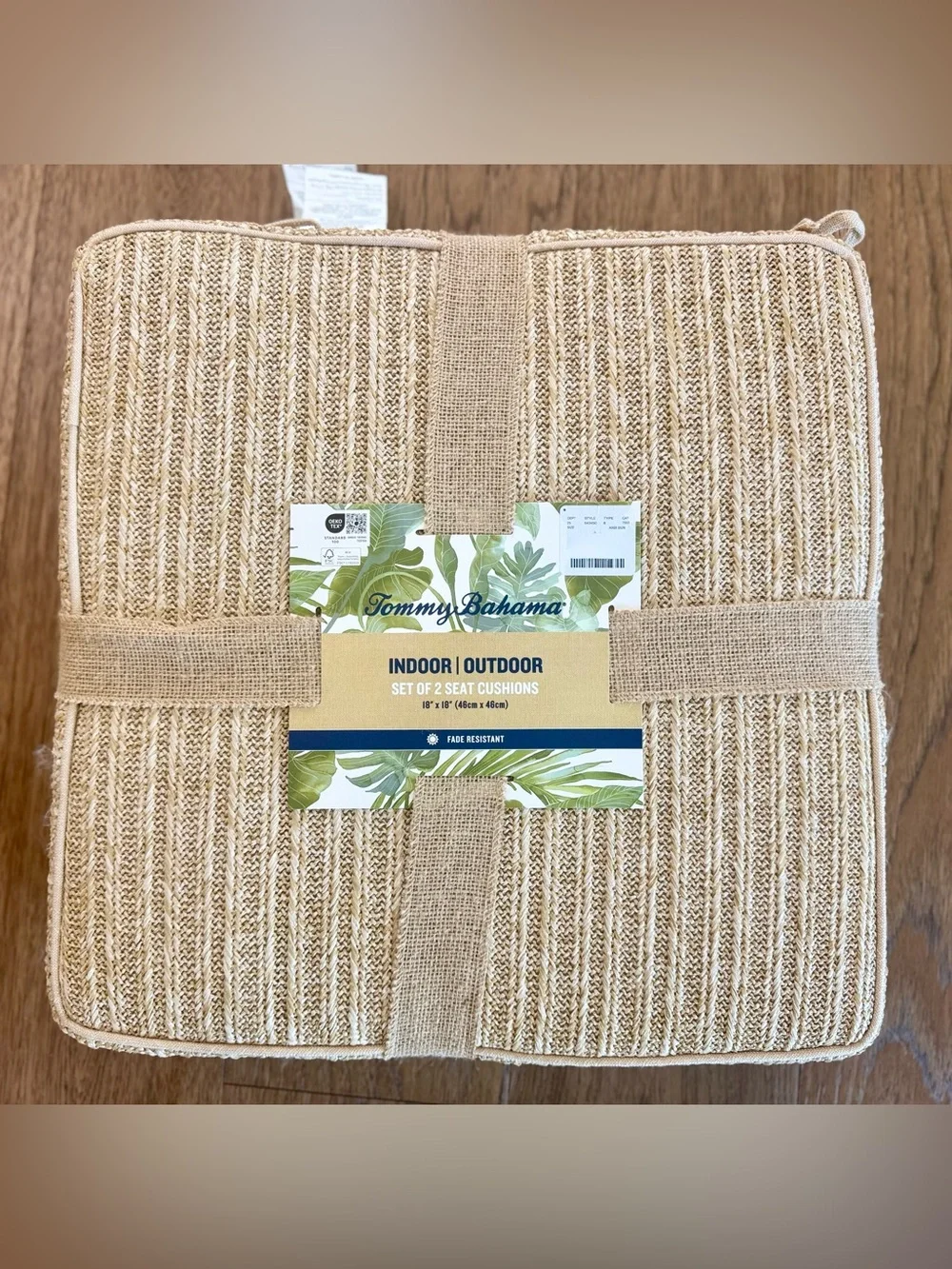 🎉LAST CHANCE🎉Tommy Bahama 18*18‎ Tufted Woven Indoor/Outdoor Seat Cushions set